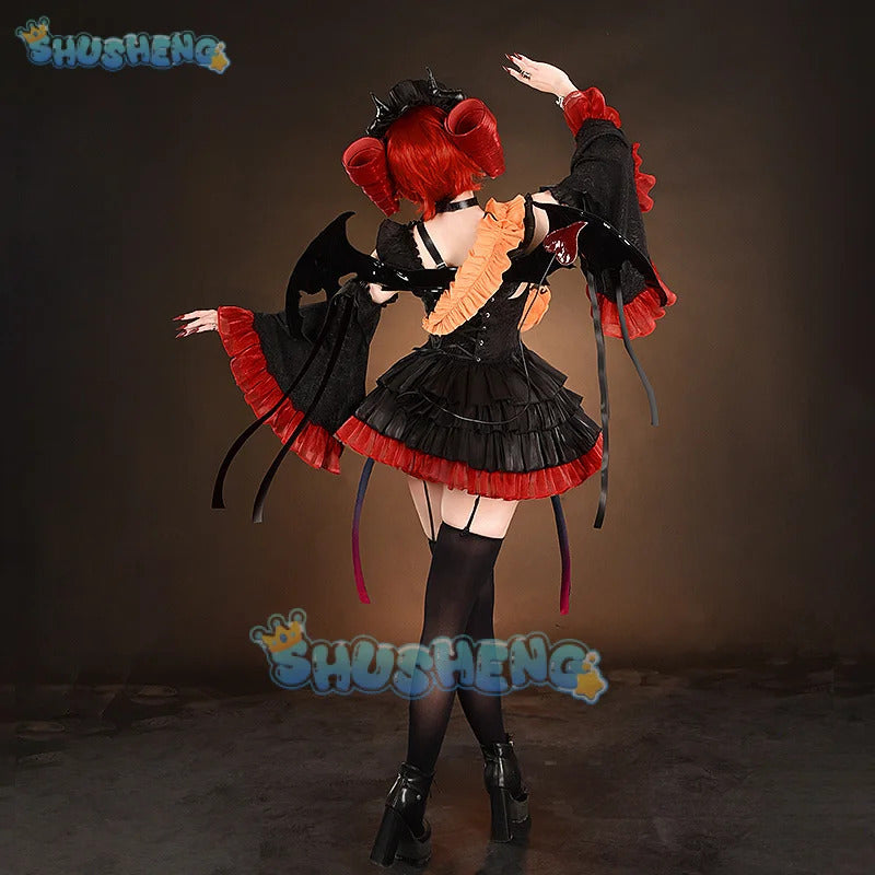 Shusheng Te Cos to Halloween Little Devil Dress Cosplay Costume Uniform Halloween Carnival Party Christmas Play Role Clothes