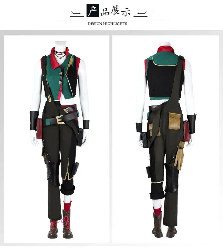 Arcane Season 2 Jinx Cosplay Costume BAOBAO Overall Uniform Halloween Carnival Party Christmas Play Role Clothes Clothing