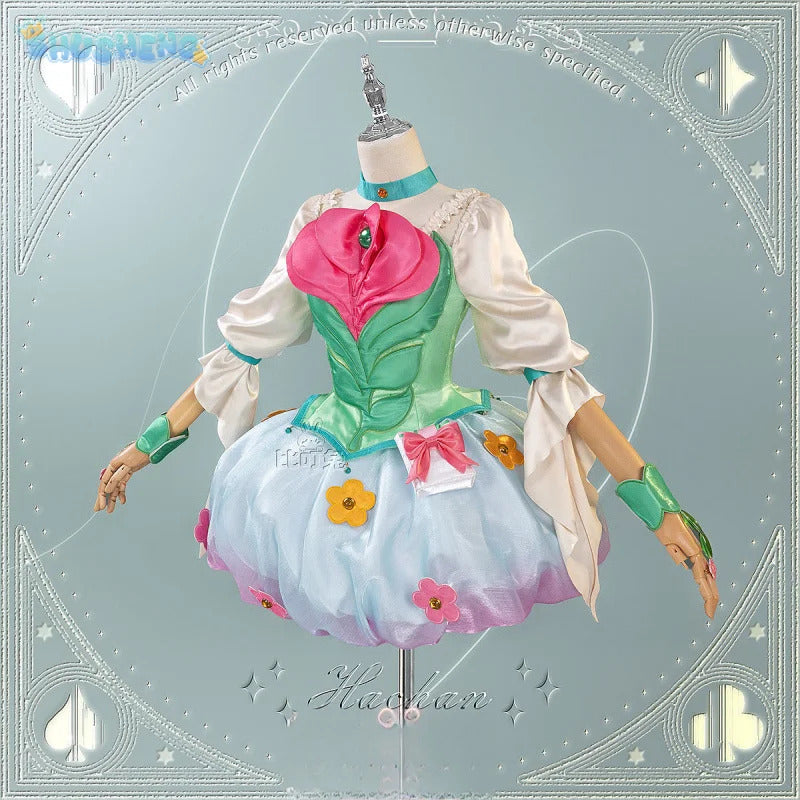 Anime MIRAI DAYS Ha-chan Cure Felice Cosplay Costume Lolita dress accessories props wigs sweet Halloween woman ha-chan uniform