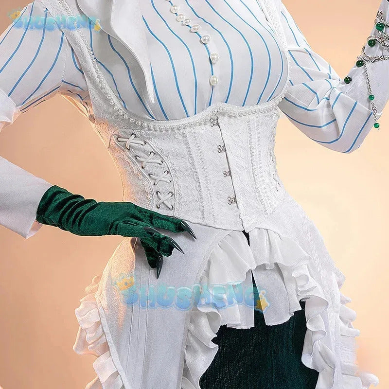 Anjo Nala Cosplay Reverse:1999 Nala Hari costume Ms. Kimberly Sexy Fish Tail Maid Dress Set Party Christmas Full Woman Uniform