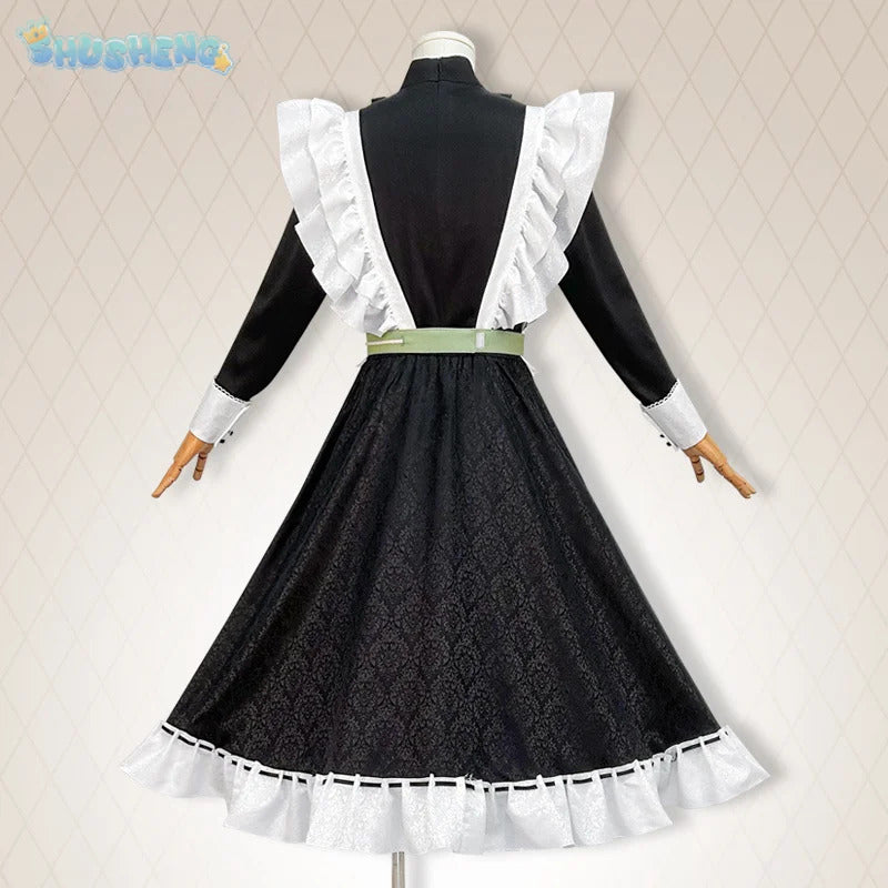 Nu: Carnival Olivine Cosplay Costume Sweet Maid Dress Halloween Carnival Lolita Uniform Accessories Prop Woman Man Olivine Set