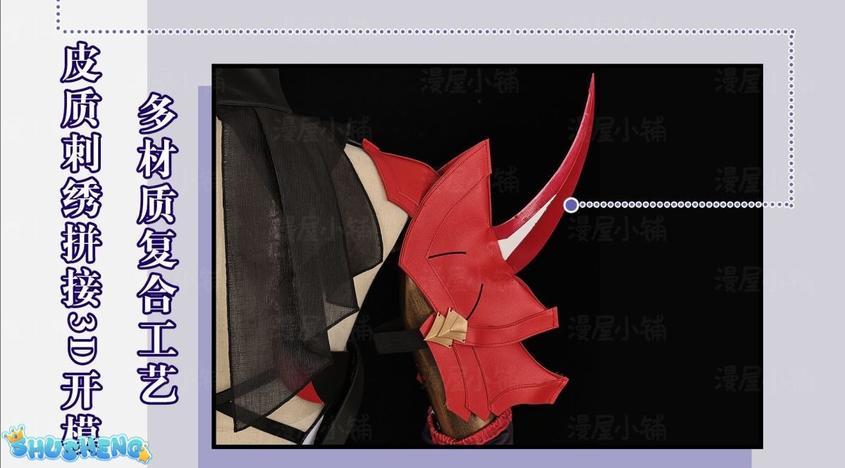 New Anime Honkai Impact 3 Raiden Mei Cosplay Horns Halloween Devil Horns Barrettes Cosplay Hair Clip Headdress Costume Masquerade