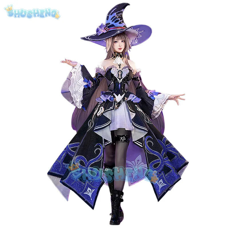 Game Honkai: Star Rail The Herta Cosplay Costume Gorgeous Elegant Combat Uniform Carnival Party Role Play Clothing S-XXL