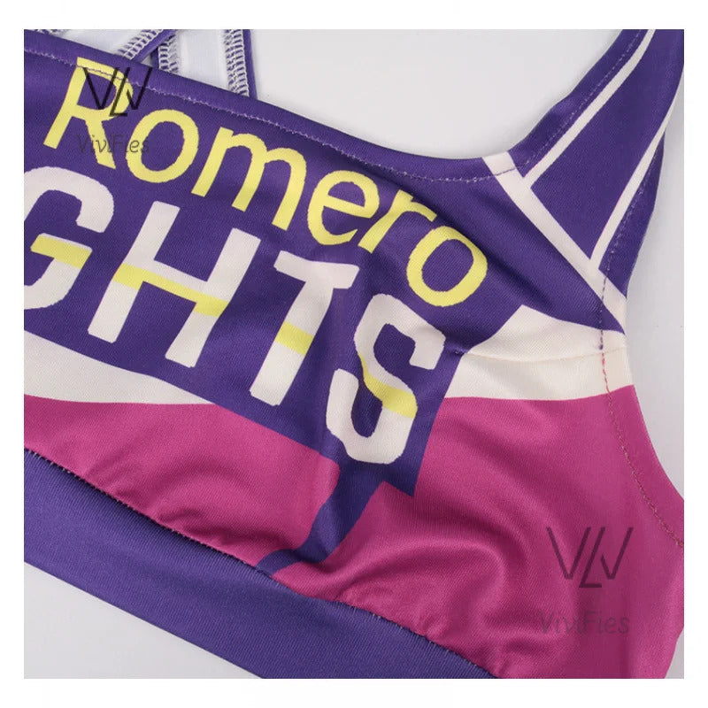 Game Lollipop Chainsaw Juliet Starling Cosplay Costume Women Tops Skirt Accessories Full Set Female Role Play Uniform Halloween