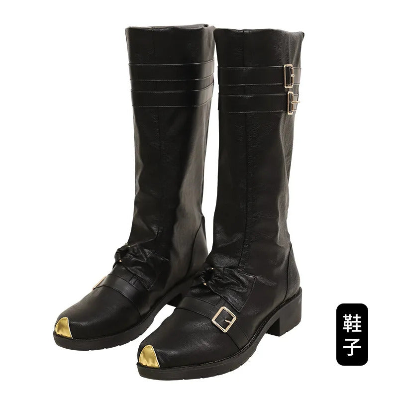 Sephiroth FF14 Game Final Fantasy Cosplay Blue Rose Thorn Night Costume Shoes Accessories props jackets Halloween Party Uniform