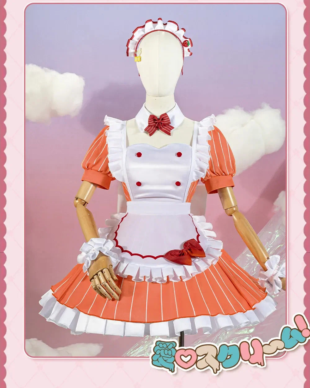 LoveLive!Superstar!!Uehara Ayumu Ruby Kurosawa Wakana Shiki Cosplay Costume Socks Apron Tie Hair Clip Wig Halloween Maid Set