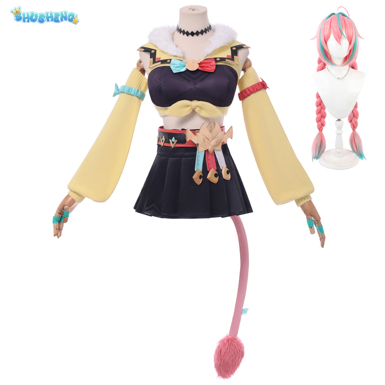 Hot Game Genshin Impact Varesa Cosplay Costume Anime Clothes Cute Dress for Women Girls Uniform Wig Shoes Halloween Role Party