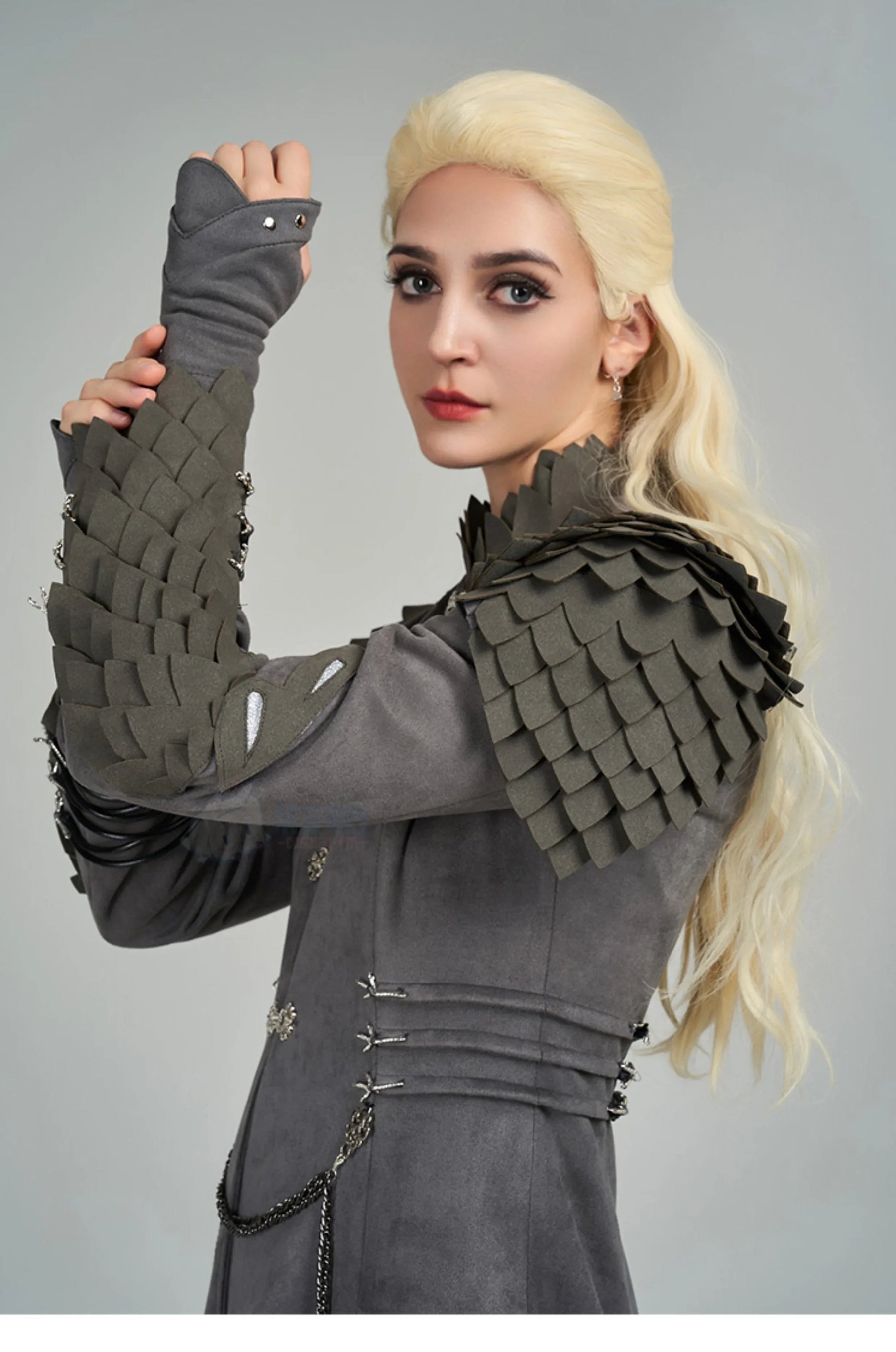 Shusheng-R Rhaenyra Targaryen Cosplay Fantasy Women Costume Houses Cos Dragon Rhaenyra Fantasia Halloween Fashion Dress Uniform Prop Set