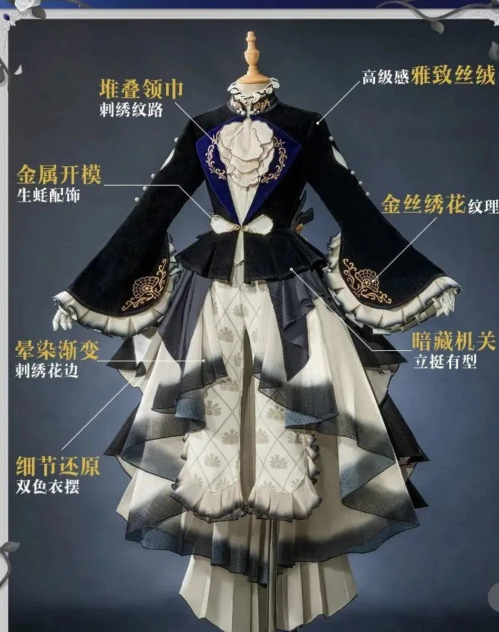 Anime Black Butler Ciel Phantomhive Gown Cosplay Costume Party Carnival Gorgeous Dress Accessories Prop Fashion Men Women Set