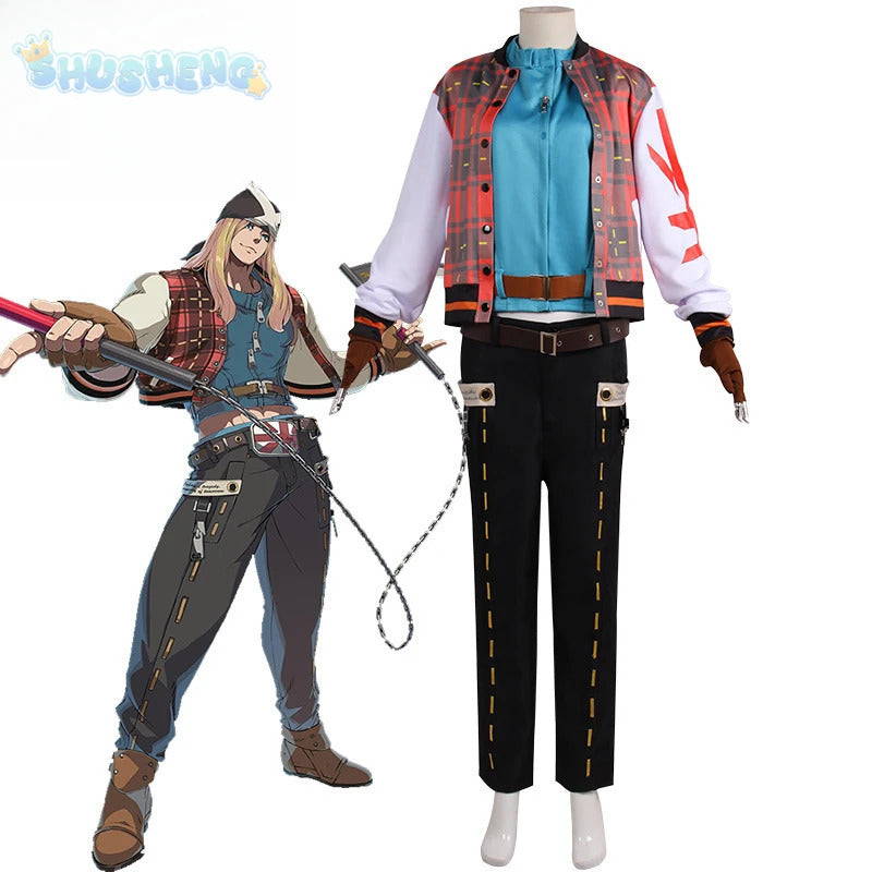 Game Guilty Gear cosplay Axl Low costumes coat, shirt, belt, pants Halloween party fashion uniform woman man Axl Low set XS-XXL