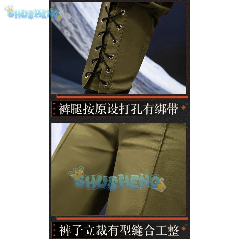 Reverse:1999 Windsong Cosplay Costume Coat shirt tie belt gloves necklace Halloween party Handsome man Woman uniform Full Set