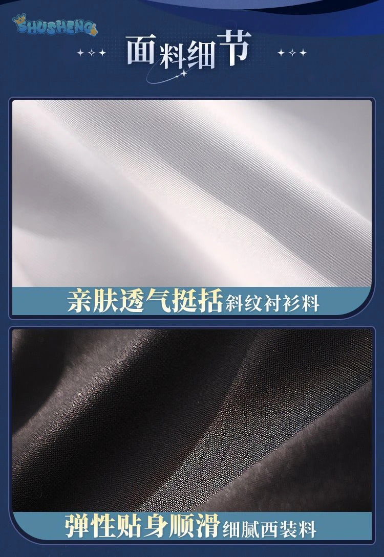 Phosphophyllite Antarcticite Land of the Lustrous Men Women Cosplay Costume Wig Tie Jumpsuit Outfit Uniform Belt