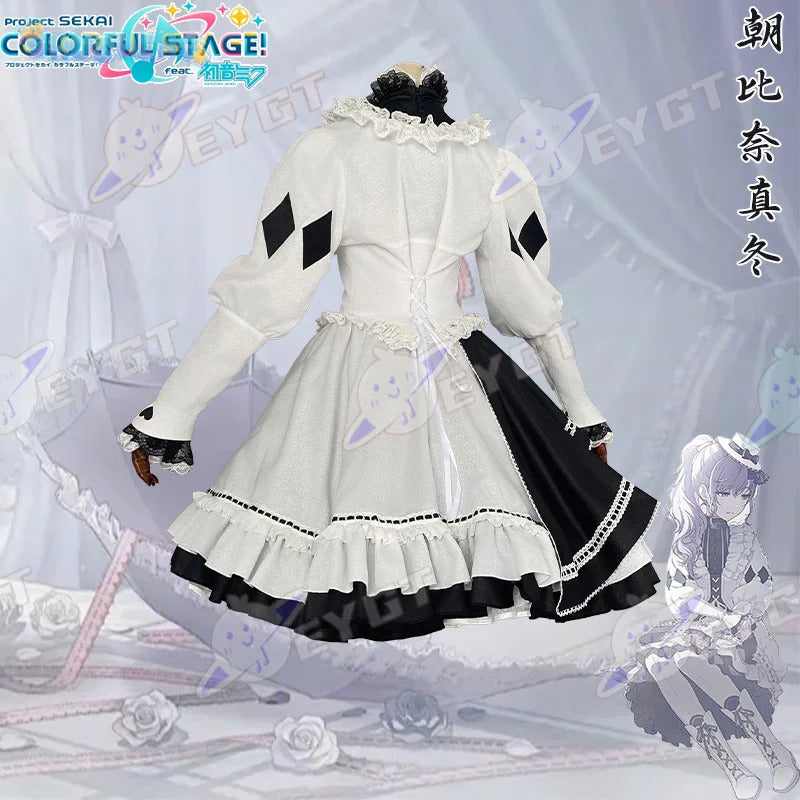 Asahina Mafuyu mfy Cosplay PRSK PJSK Five boxes Costume New Sweet Lolita Dress Halloween Party Fashion Women's Maid Uniform