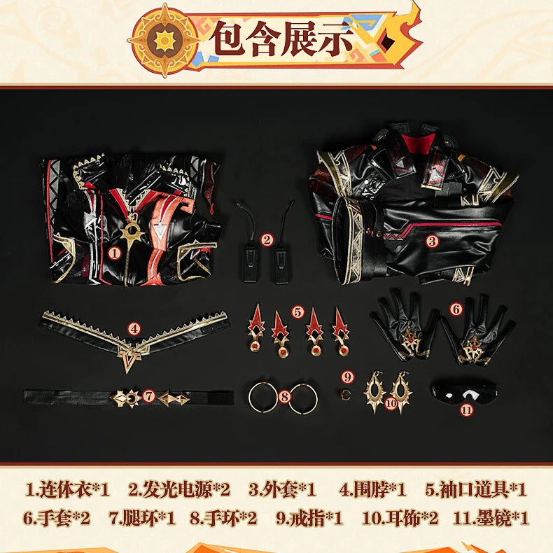 Shusheng Genshin Impact Mavuika Pyro Archon Cosplay Costume Cos Game Anime Party Uniform Hallowen Play Role Clothes Clothing