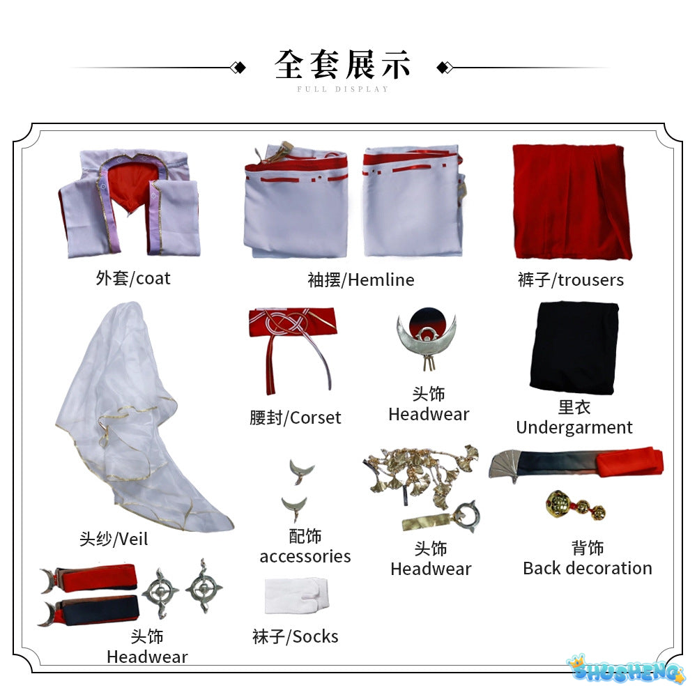 Nohara Rin Cosplay Costume Drifting Wanderer Full Set Uniform Role Play Halloween Carnival Party Outfit for Women