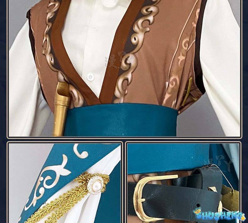 Game Identity Ⅴ Luchino Diruse Professor Cosplay Costume Poet New Skin Fashionable Uniform Man Halloween Party Suit