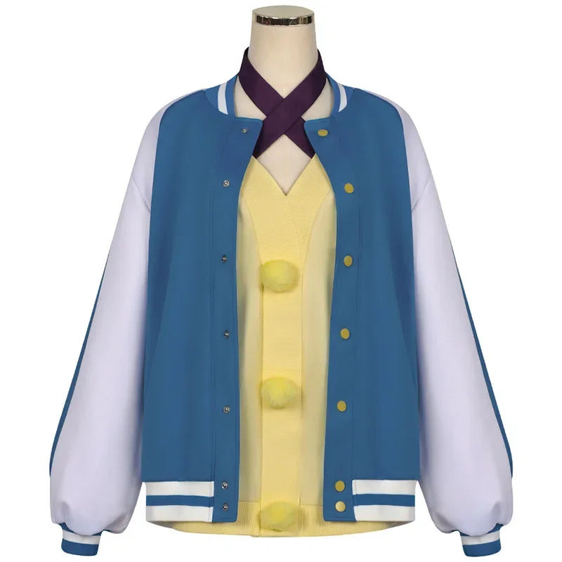 Anime dan da Dan Ayase Seiko cosplay costume coat, dress, cloak, glasses, earrings, uniform Halloween Party woman complete set
