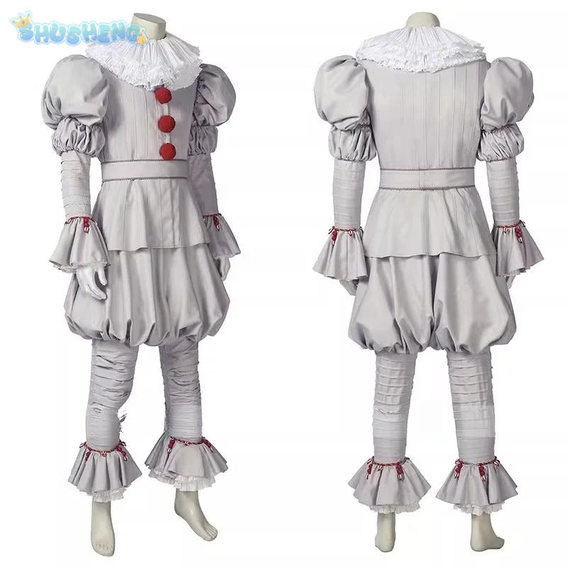 Movie Chapter Two Pennywise Cosplay Costumes Clown joker Halloween Mask Adult Kids Children Gift Home Clothes Super Cos Suits