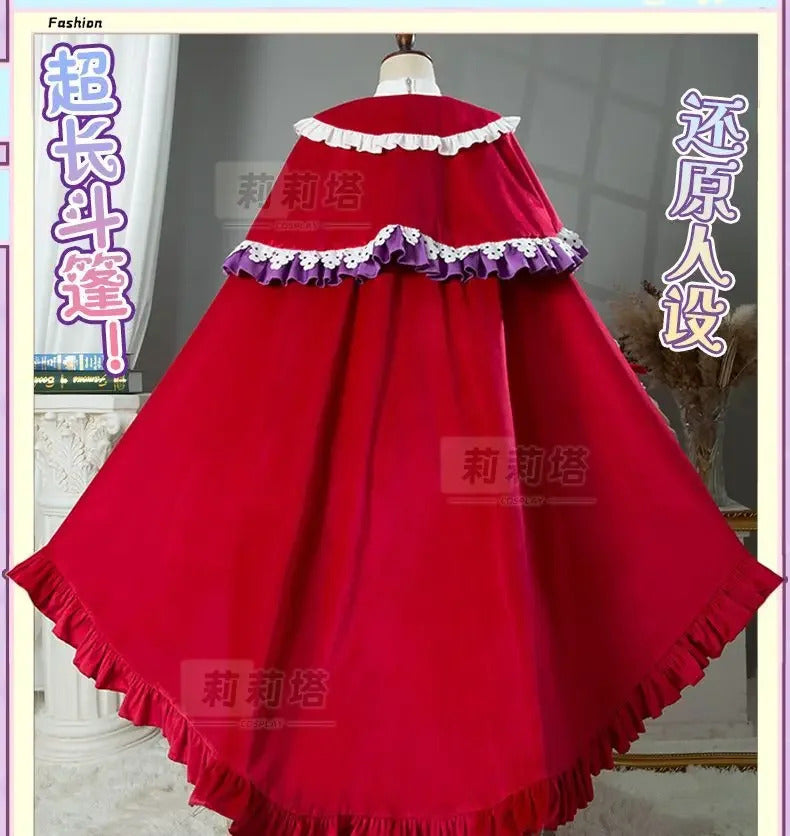 Manaka Laala cosplay 10th Anniversary Christmas red lolita dress Anime Pripara costume party gift girl accessories sweet new set