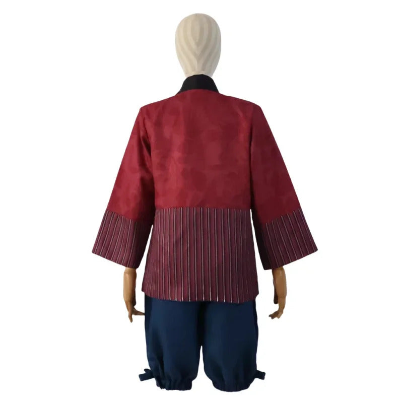 Anime DAN DA DAN Hashaka Baba Cosplay Highway Baba Costume Halloween Party New Coat Pants Set Men Women Casual Uniform S-XXL
