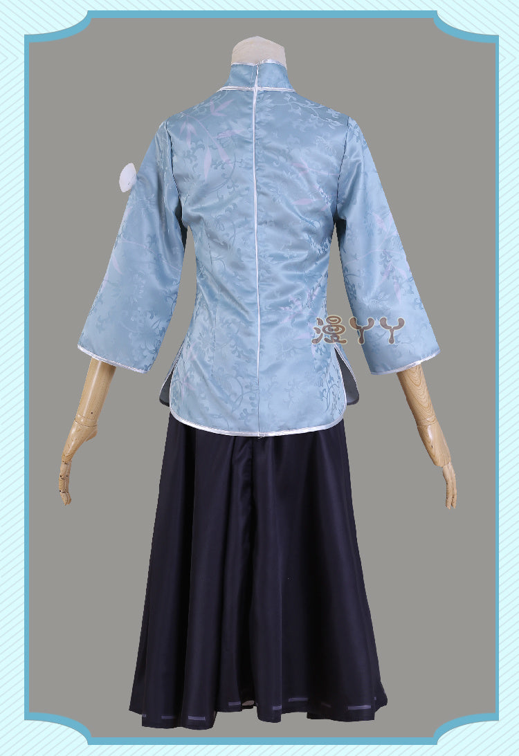 Identity V Qi Shiyi Antiquarian Game Suit Cheongsam Uniform Cosplay Costume Halloween Party Outfit Women
