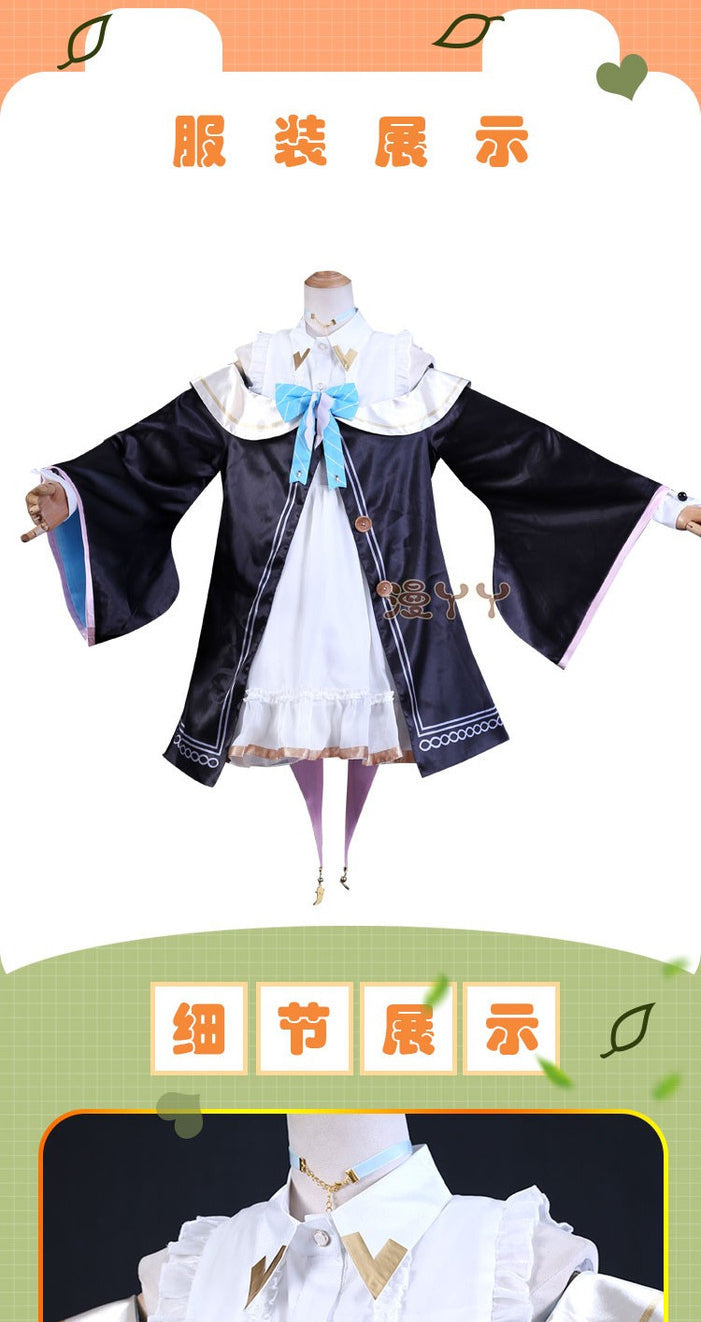 Anime VTuber Kagura Nana Cosplay Costume Artist Skin Sweet Lovely Uniform Dress Carnival Party Role Play Clothing New