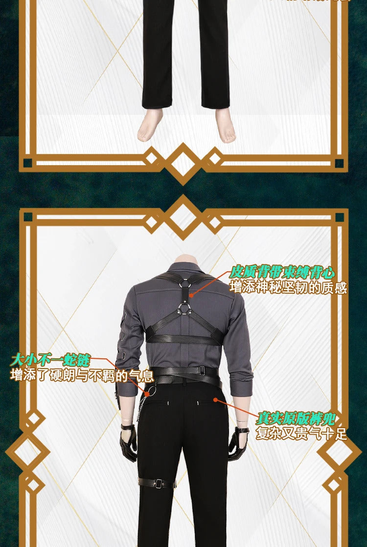 Love and Deepspace Xavier Sylus Rafayel Zayne Cosplay Costume Strict Restrictions Uniform Halloween Party Women Men Shusheng
