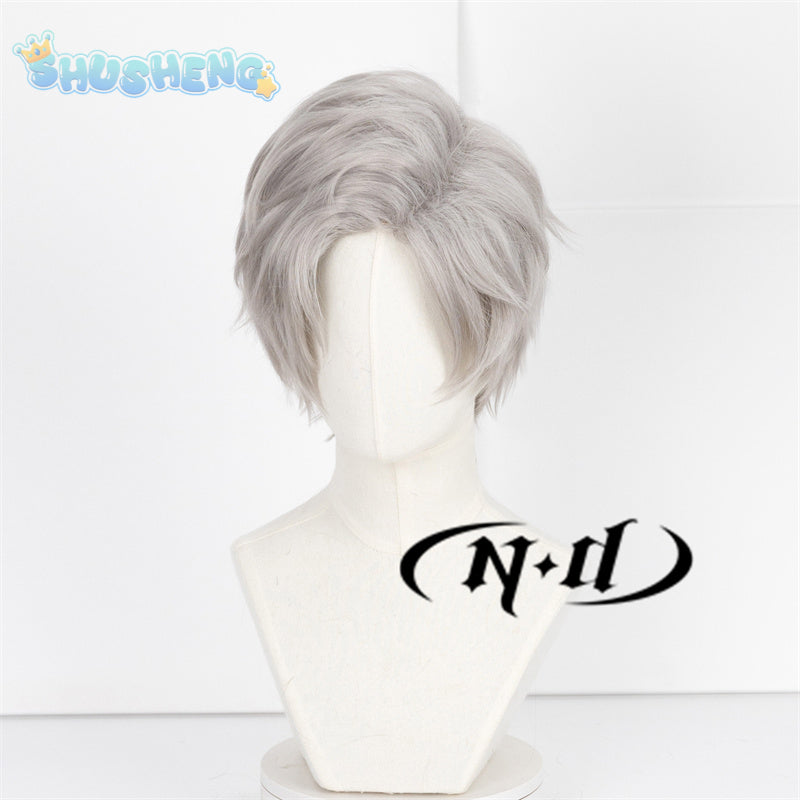 Love and Deepspace Sylus Cosplay Costume Wig Halloween Party for Women Girls Props Carnival Role Play Set