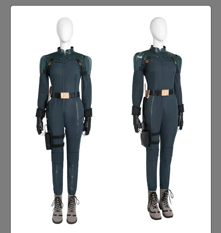 New Yelena Belova Cosplay Costume Jumpsuits Gloves Belt Combats Suit For Women Halloween Party Outfits Custom Made