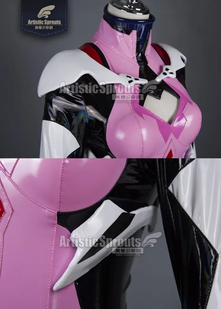 Mari Makinami Illustrious Anime EVA Cosplay Costume Women's sexy jumpsuit armor socks headwear set Halloween Carnival uniform