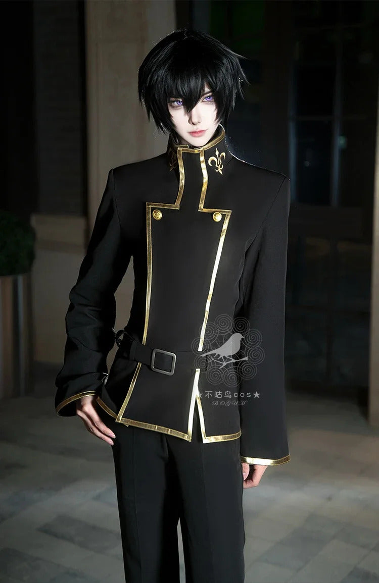 Anime Lelouch Lamp Rouge Cosplay Costume Nezuko Cosplay Code Geass CC Cosplay Halloween Uniform Girls School Dress