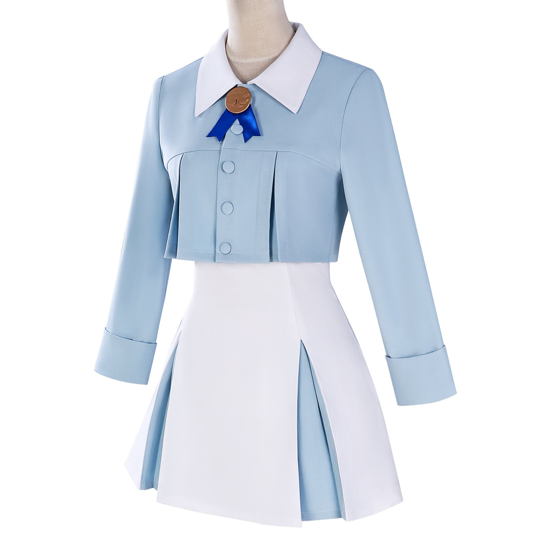 KINOMOTO SAKURA Blue White Dating Dress Variety Sakura Anime Clothing Two-Dimensional game Halloween Uniform