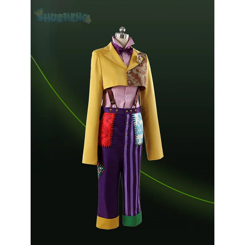 Game Twisted Wonderland Cosplay Gidel playfulland Costume hat, tail, Coat, Halloween party handy Woman Men Gidel uniform