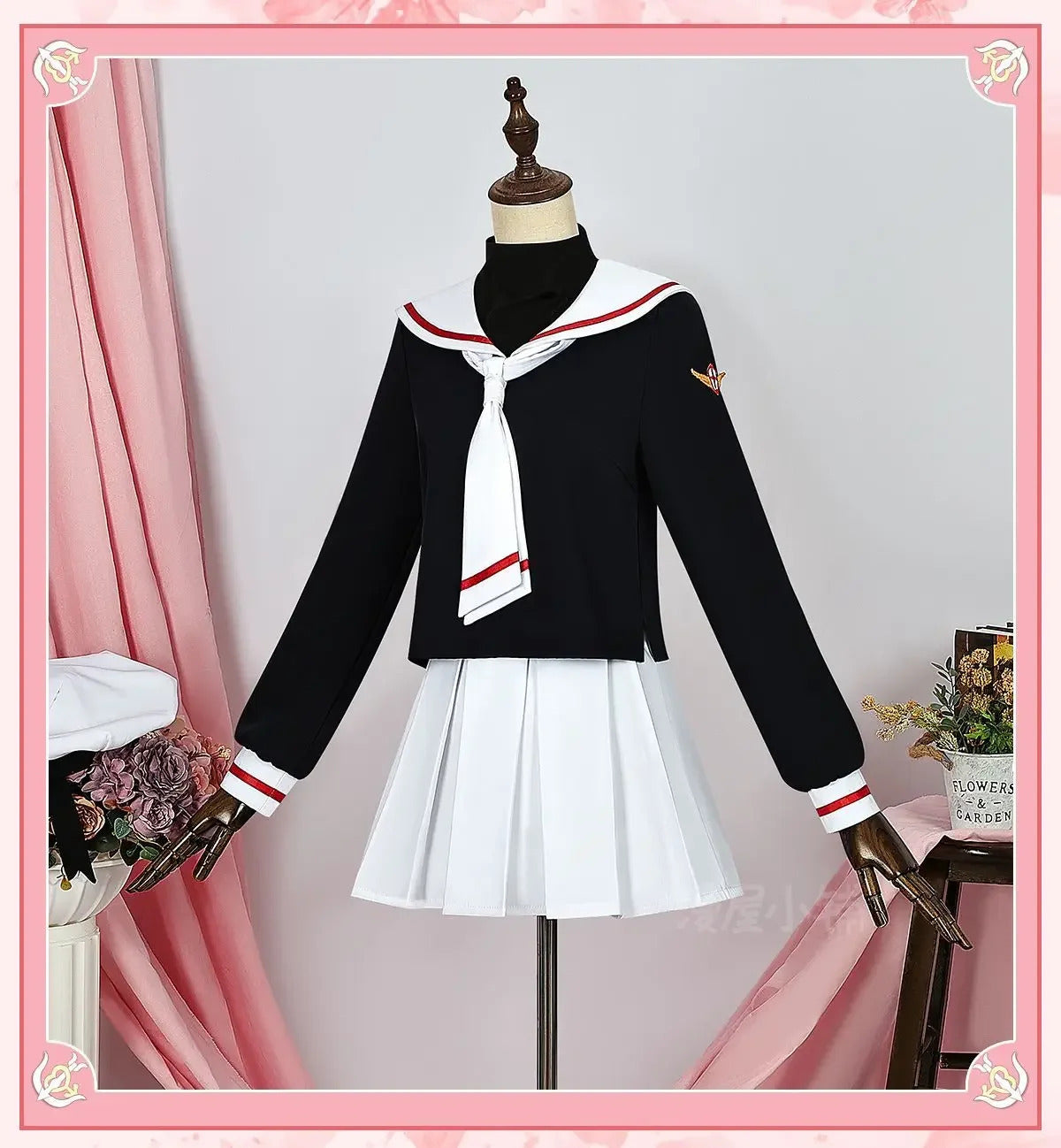Shusheng-N Daidouji Tomoyo Cardcaptor Sakura CCS Cosplay Costume Halloween party Top skirt women JK dress set sweet sailor campus uniform