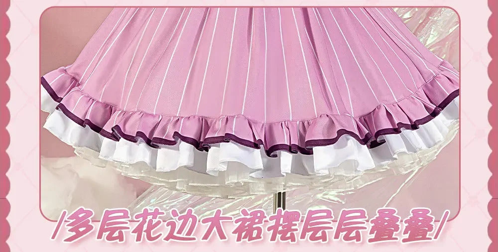 LoveLive!Superstar!!Uehara Ayumu Ruby Kurosawa Wakana Shiki Cosplay Costume Socks Apron Tie Hair Clip Wig Halloween Maid Set