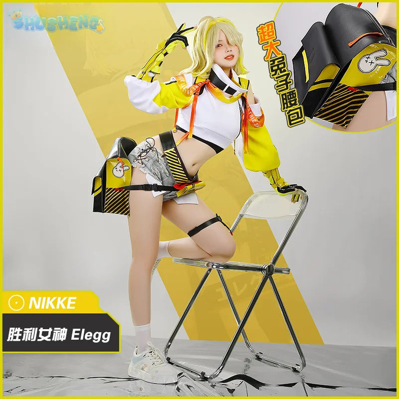 Shusheng-R NIKKE:The Goddess of Victory Elegant Cosplay Elegg Costume Coat waist bag shorts gloves belt accessories Halloween sweet set