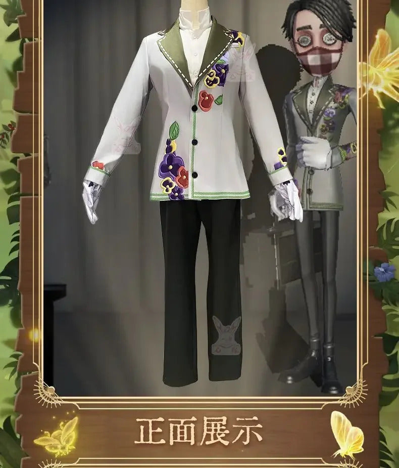 Shusheng-N Game Identity Ⅴ Aesop Carl Embalmer Cosplay Costume Suit, mask, gloves, shirt set Halloween party men's and women's uniforms