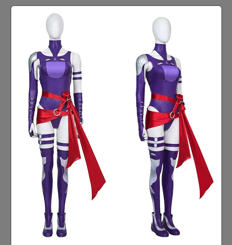 Revanche Psylocke Cosplay Costume Betsy Braddock Uniform Halloween Carnival Party Christmas Play Role Clothes Clothing for Women