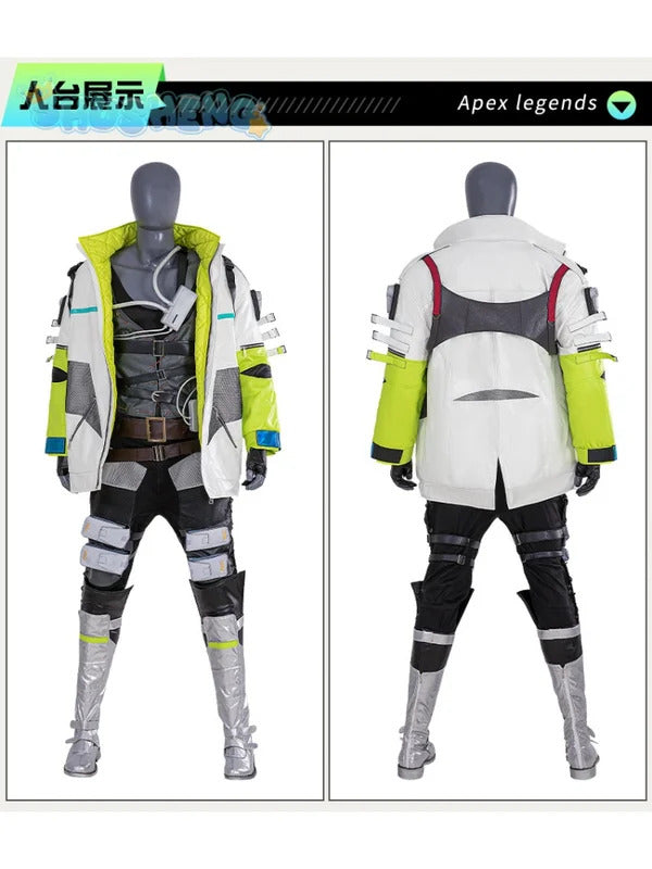 New Game Apex Legends Crypto Tae Joon Park Cosplay Costume Shoes, knee pads, props, Halloween party men's set complete set