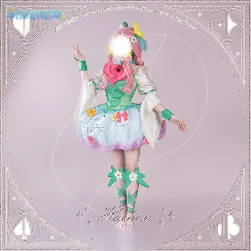 Anime MIRAI DAYS Ha-chan Cure Felice Cosplay Costume Lolita dress accessories props wigs sweet Halloween woman ha-chan uniform