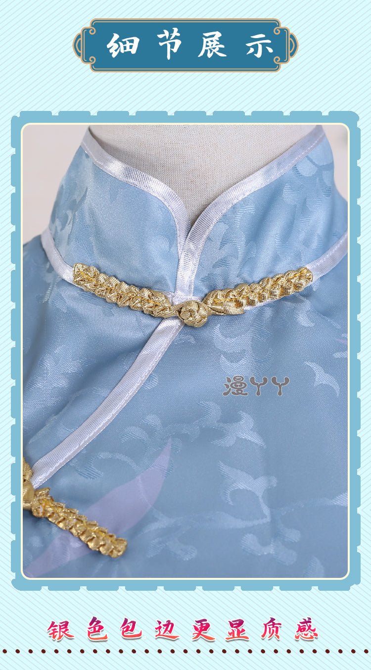 Identity V Qi Shiyi Antiquarian Game Suit Cheongsam Uniform Cosplay Costume Halloween Party Outfit Women