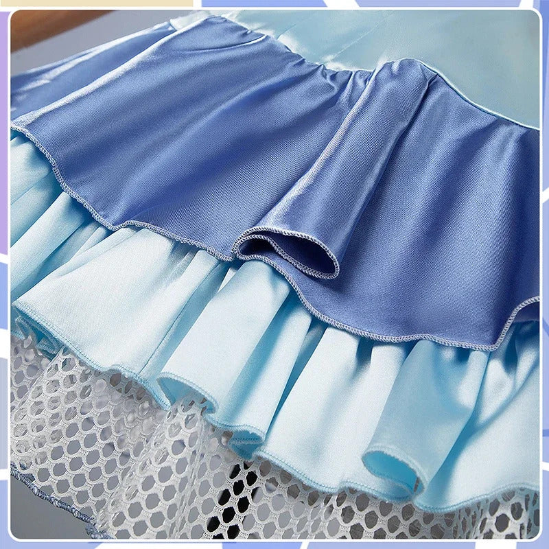 Shusheng-N Gakuen IDOLM@STER Kotone Fujita Cosplay Costume Halloween Carnival Sweet Lolita Dress Accessories Props Wig Men's Women's Set