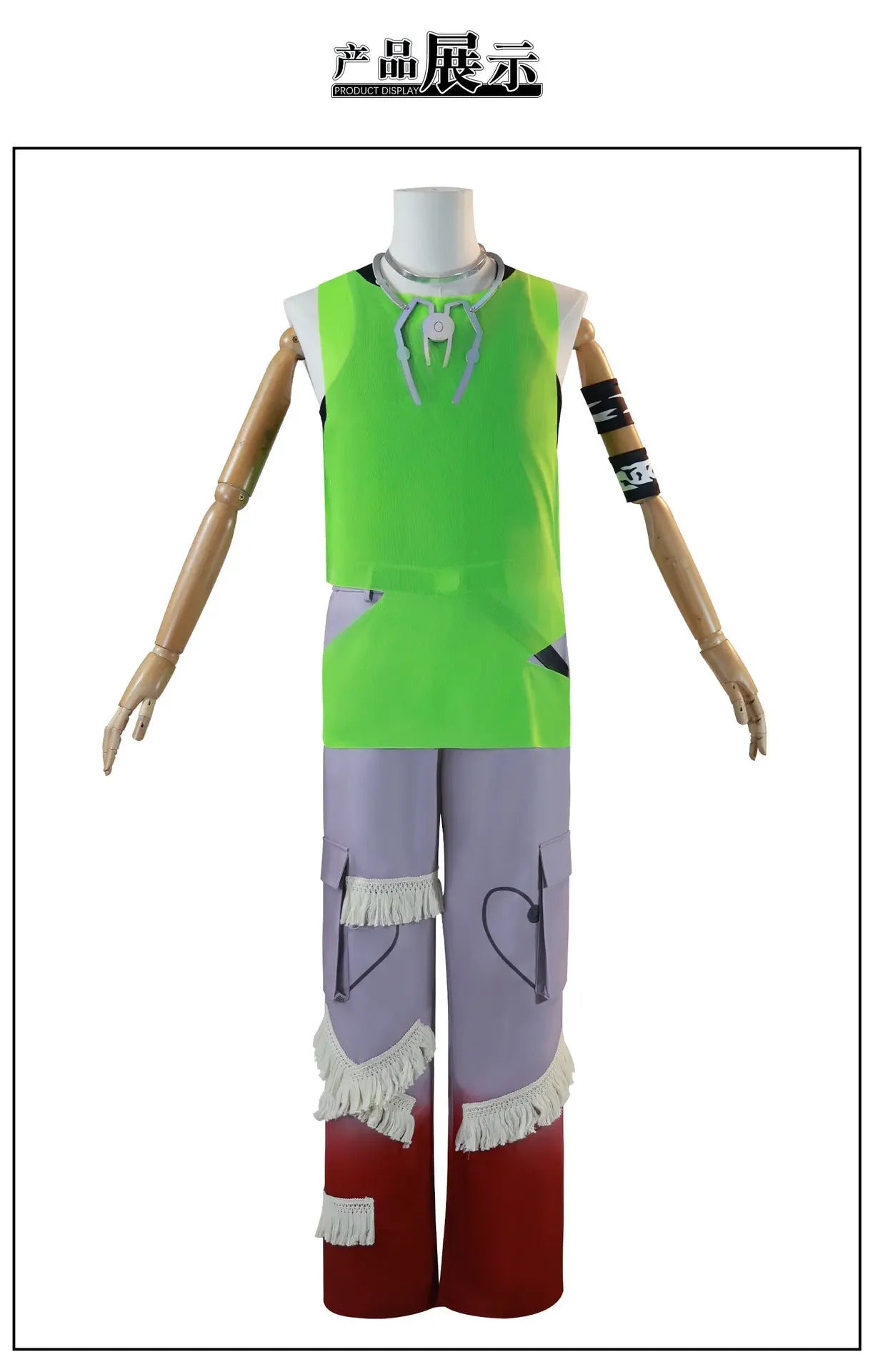 Shusheng-N Anime Alien Stage TILL R7 luka Cosplay Blink Gone Costume Halloween Carnival Top Pants Props Accessories Belt Uniform Man Set