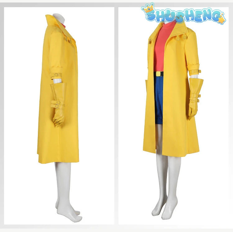 Super Villain Fantasia X 97 Cosplay Jubilee Cosplay Costume Disguise For Girls Women Adult Coat PantsHalloween Carnival Suit