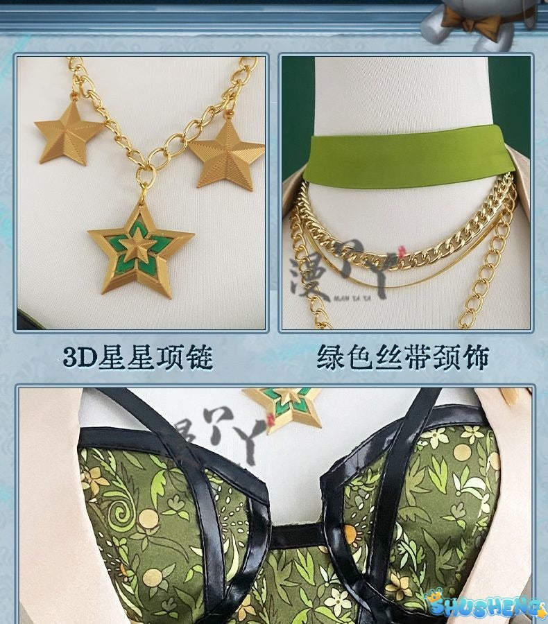 Games Identity V Demi Bourbon Cosplay Costume Barmaid Proofreader Uniform Halloween Carnival Party Christmas Play Role Clothing