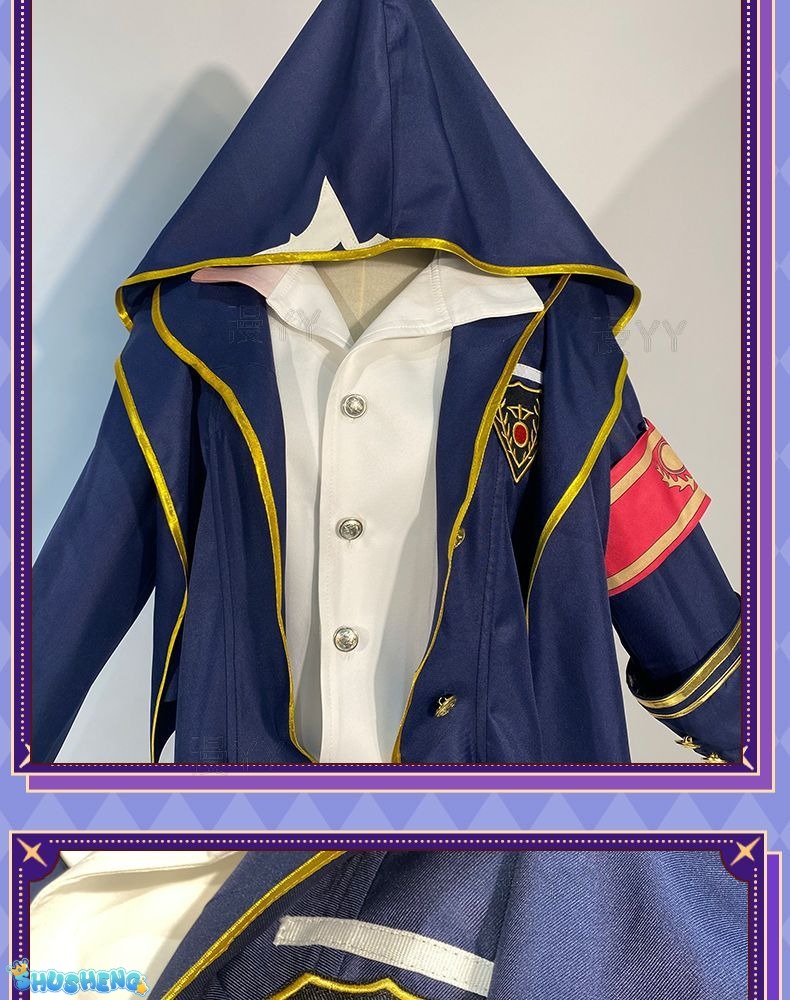 Game Identity V Mercenary Naib Subedar Cosplay Costume Fancy Blue Party Suit Halloween Carnival Uniforms Custom Made