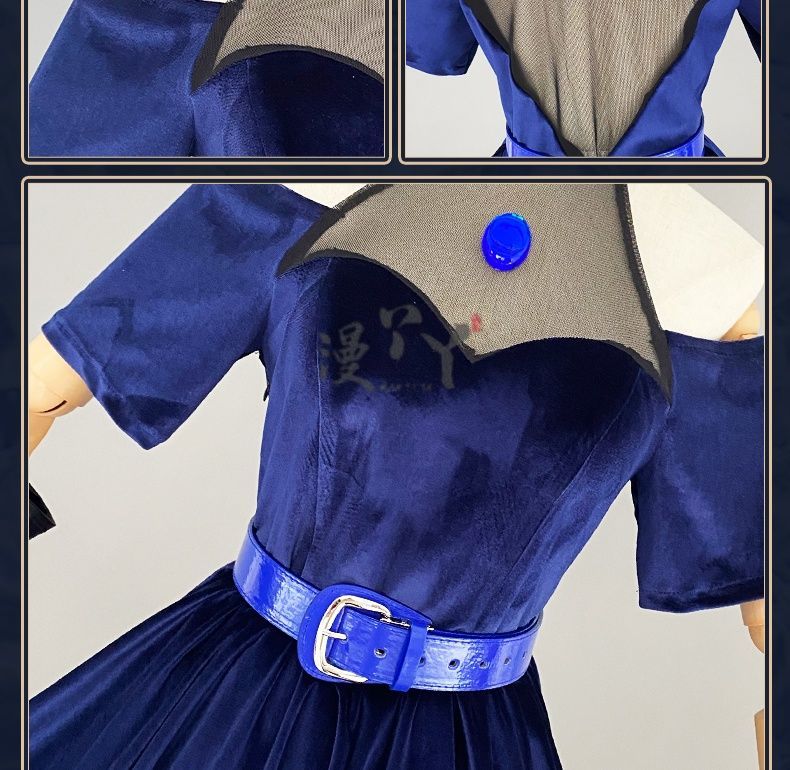 Anime Alien Stage Cosplay Mizi Cosplay Costume Wig Halloween Anime Clothes Game Outfits Stage Black Gorgeous Dress Women