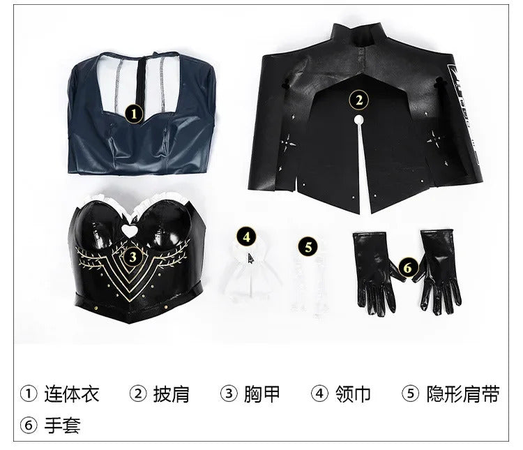 Game Metaphor:ReFantazio Ezelin Hockenberger Cosplay Costume Uniform Halloween Carnival Party Play Role Clothes Clothing