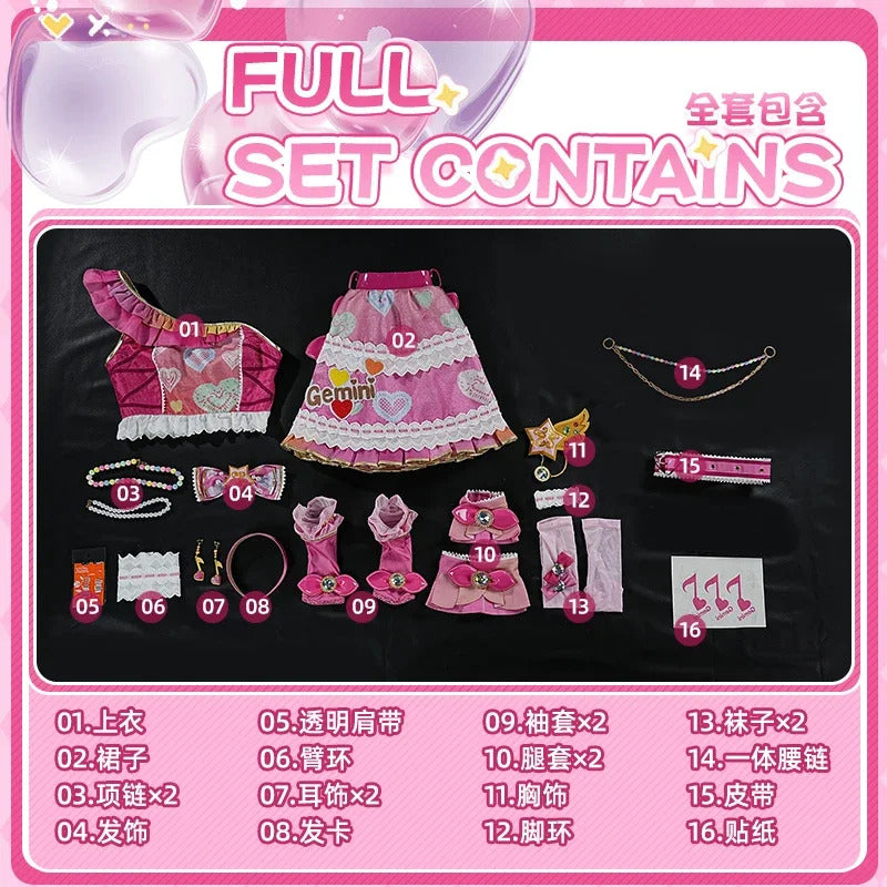Anime Aikatsu !Otoshiro Noeru Hoshimiya Ichigo Cosplay constellation Costume Girl Sweet Lolita Dress Wing Prop Halloween Uniform
