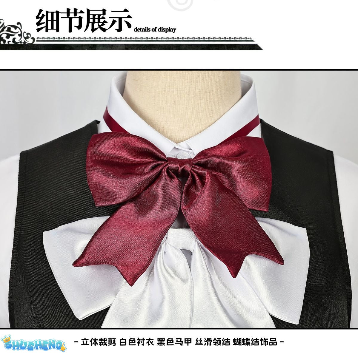 Game Diabolik Lovers Komori Yui Cosplay Costume Wig Fashion Purple Suit Uniform Dress Set for Women Halloween Party Role Play